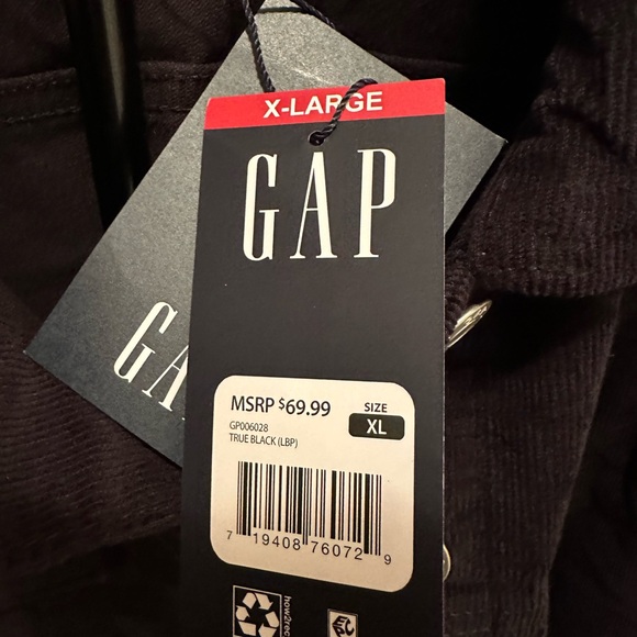 GAP Black Corduroy Jacket - Size XL - Picture 4 of 8